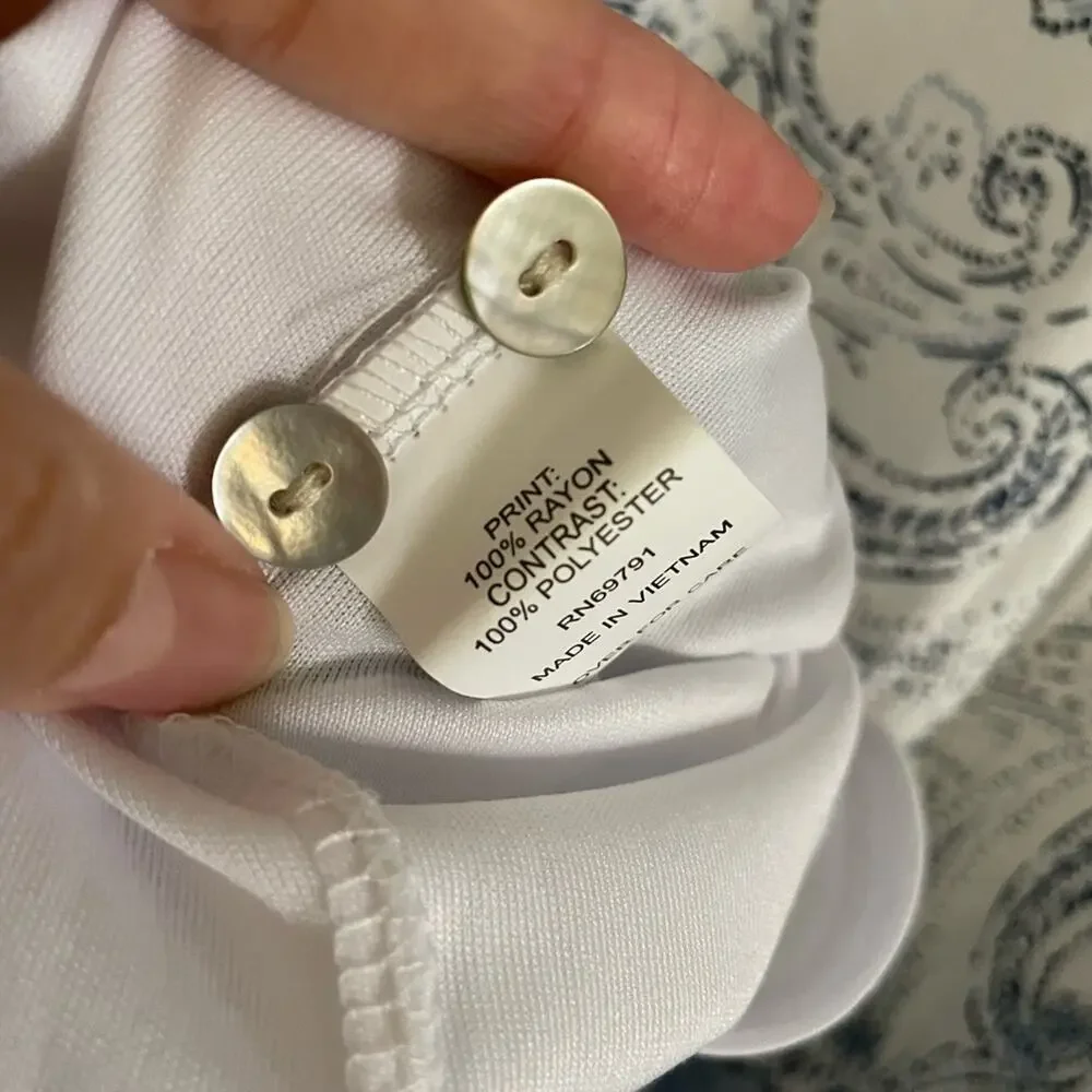 Anthropologie Dress Women's Small Fig & Flower Bohemian Blue Paisley Sundress - Picture 9 of 10